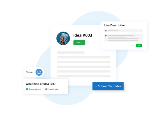 HYPE platform features emphasizing rapid idea evaluation, prioritization, and execution to accelerate innovation in fast-changing industries.